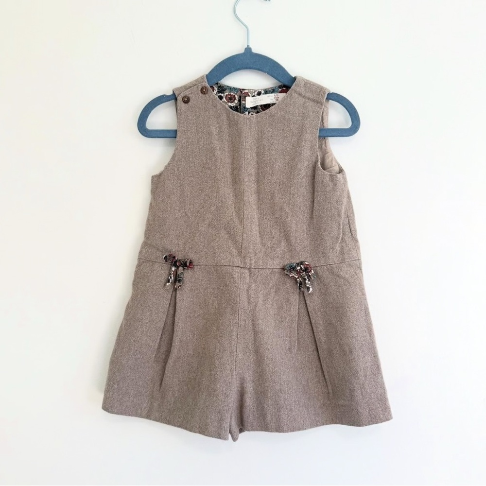 Zara romper with bow detail 2-3 years